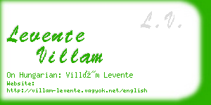 levente villam business card